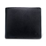ペコラシリーズ シープスキン 札入 二つ折り財布 ブラック